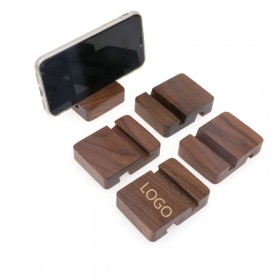 Black Walnut Wood Phone Block