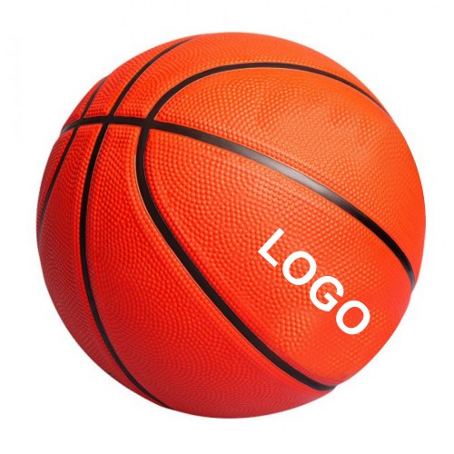 Regular size #7 rubber basketball