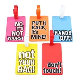 PVC luggage tag with 2D finish logo.